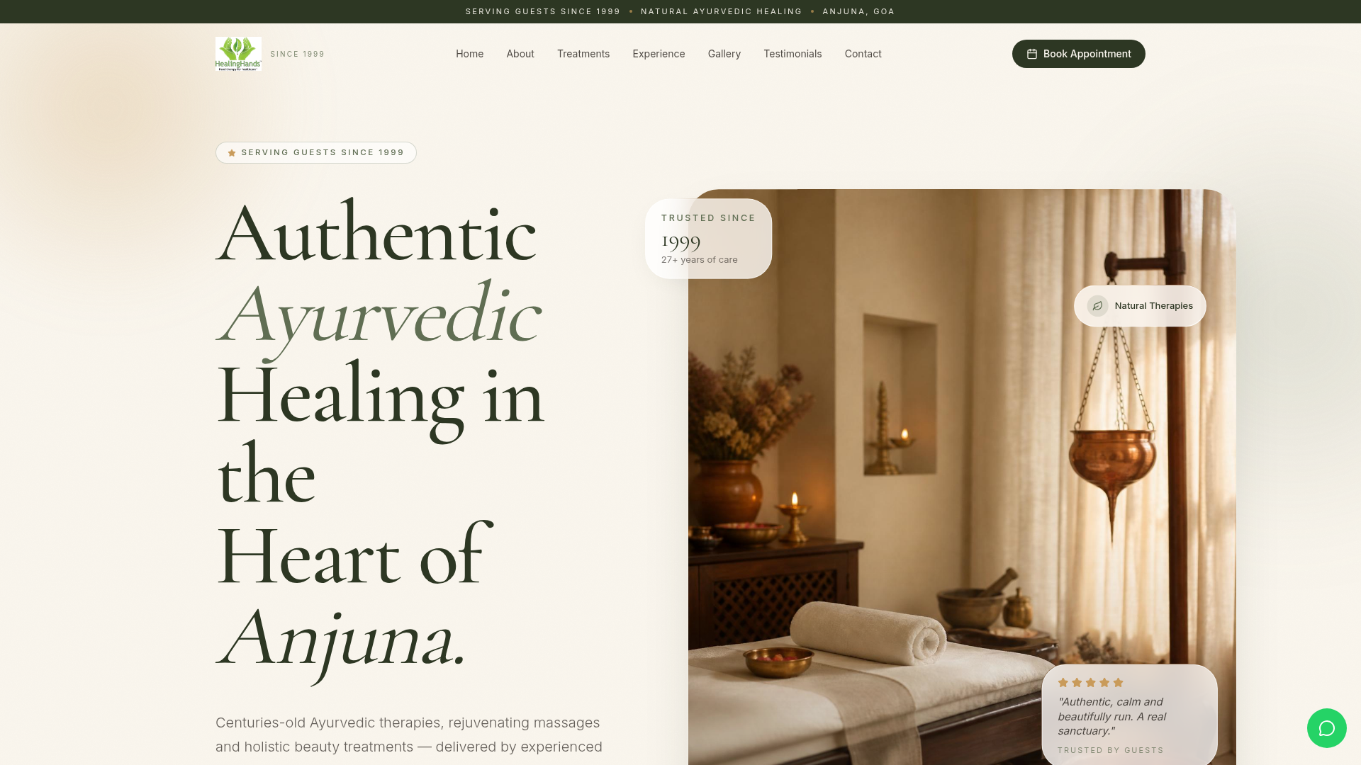 Healing Hands — Ayurvedic Massage & Wellness